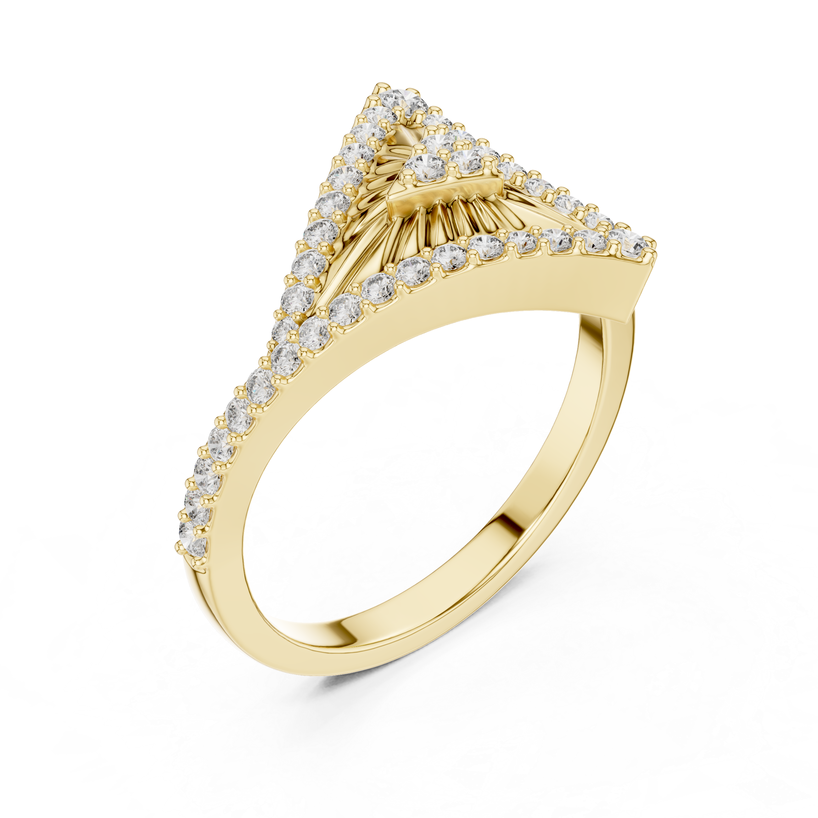 Triangular Radiance Diamond Band
