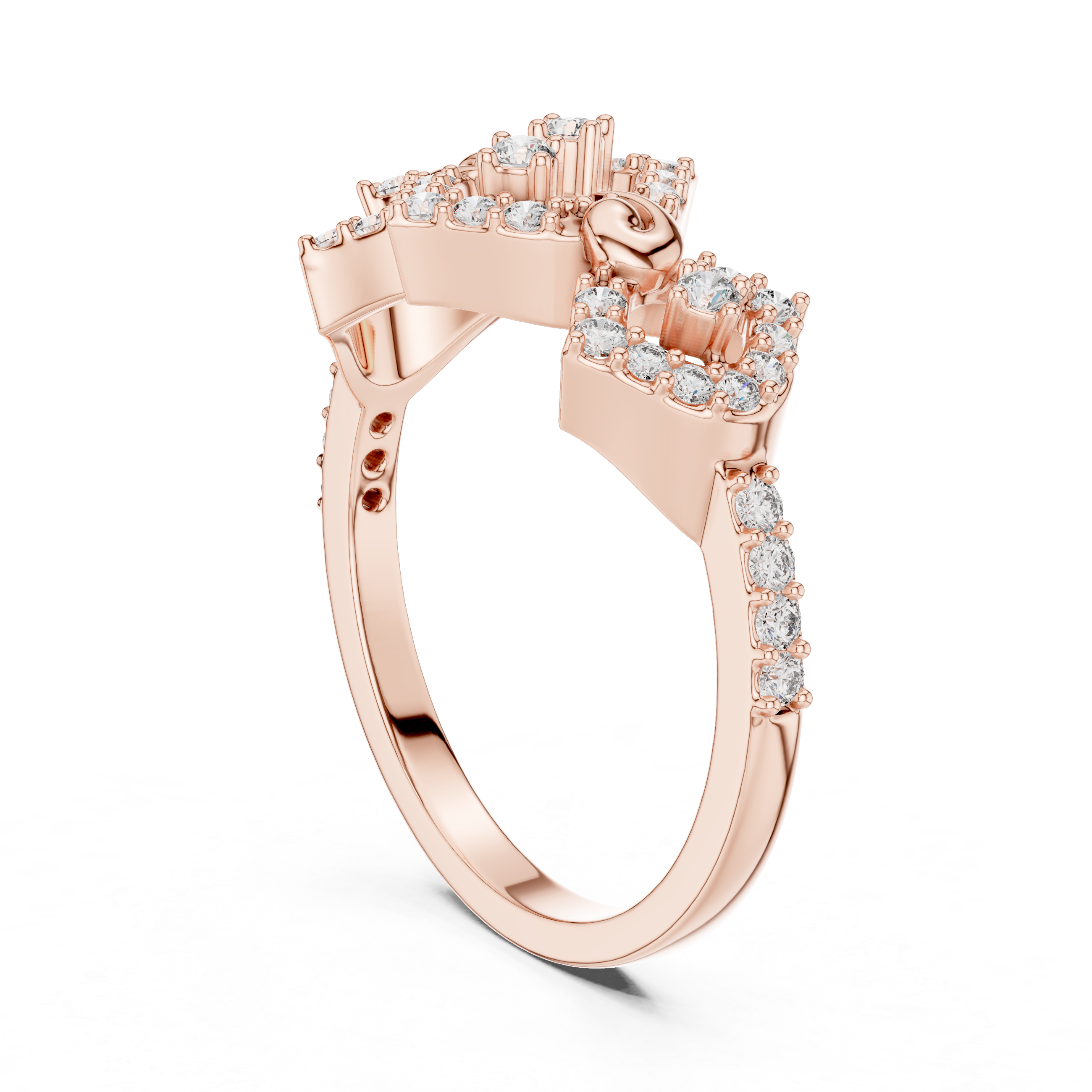 “Whispers of Stars: A Rose Gold Elegance”