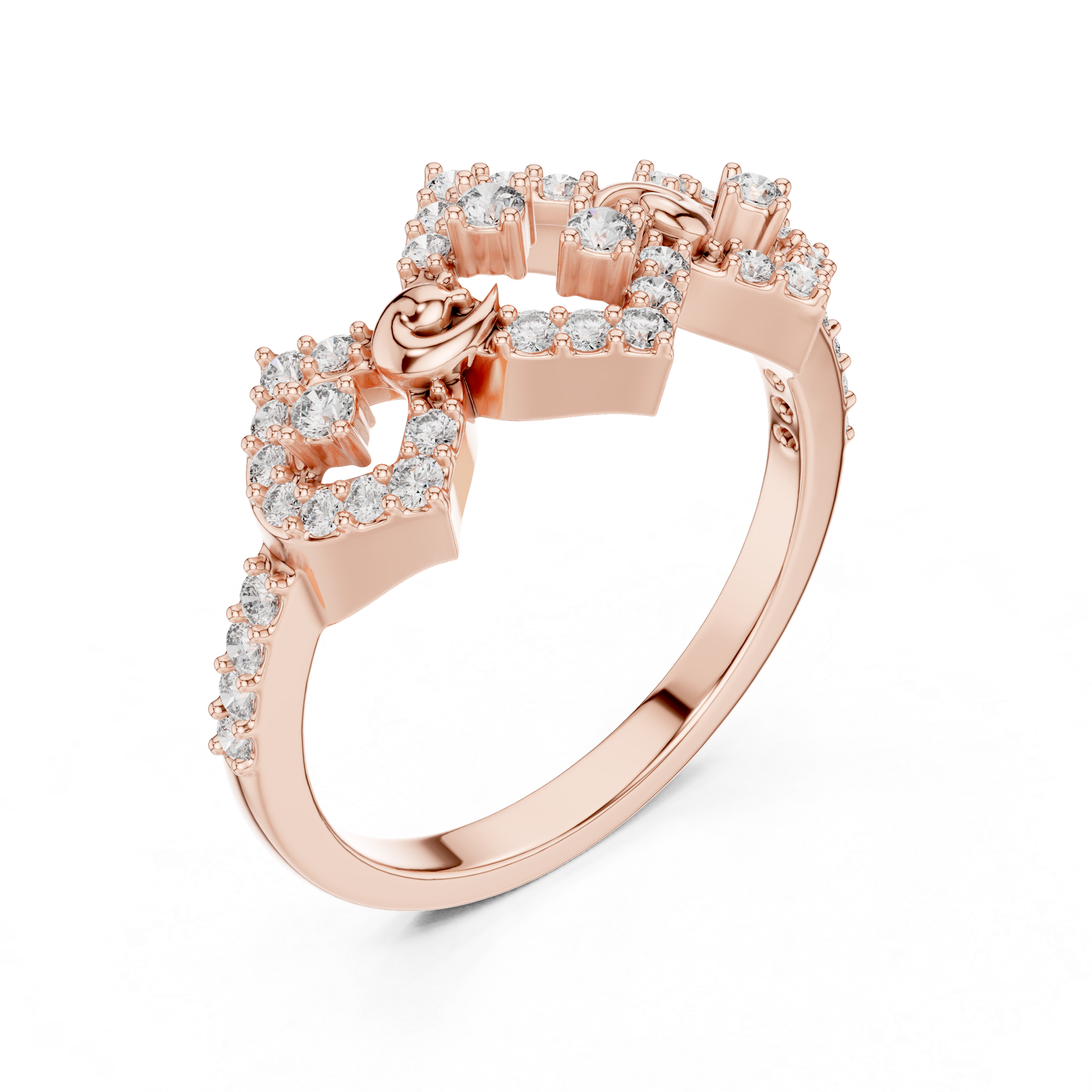 “Whispers of Stars: A Rose Gold Elegance”