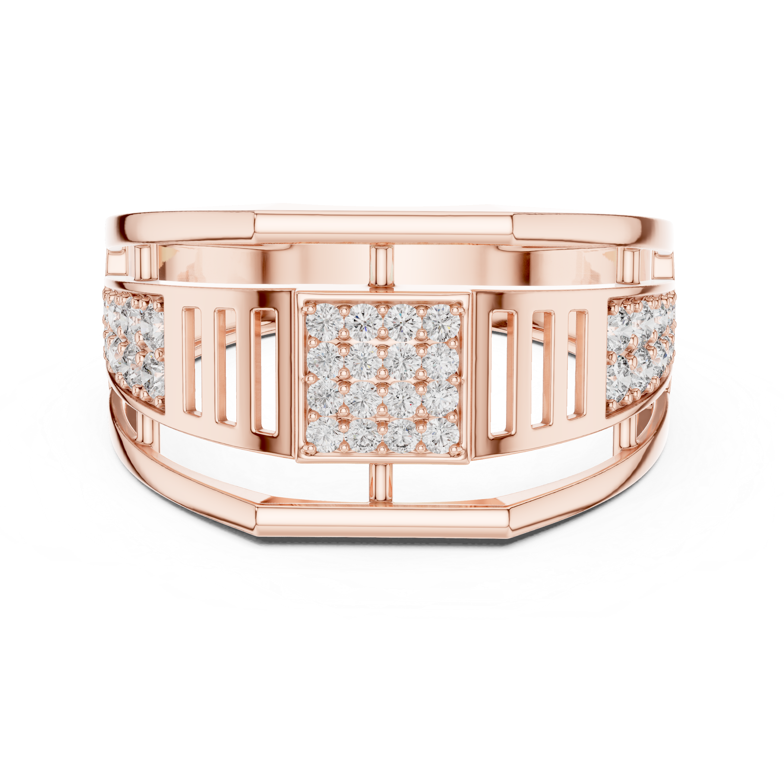 Imperial Grid Diamond Ring