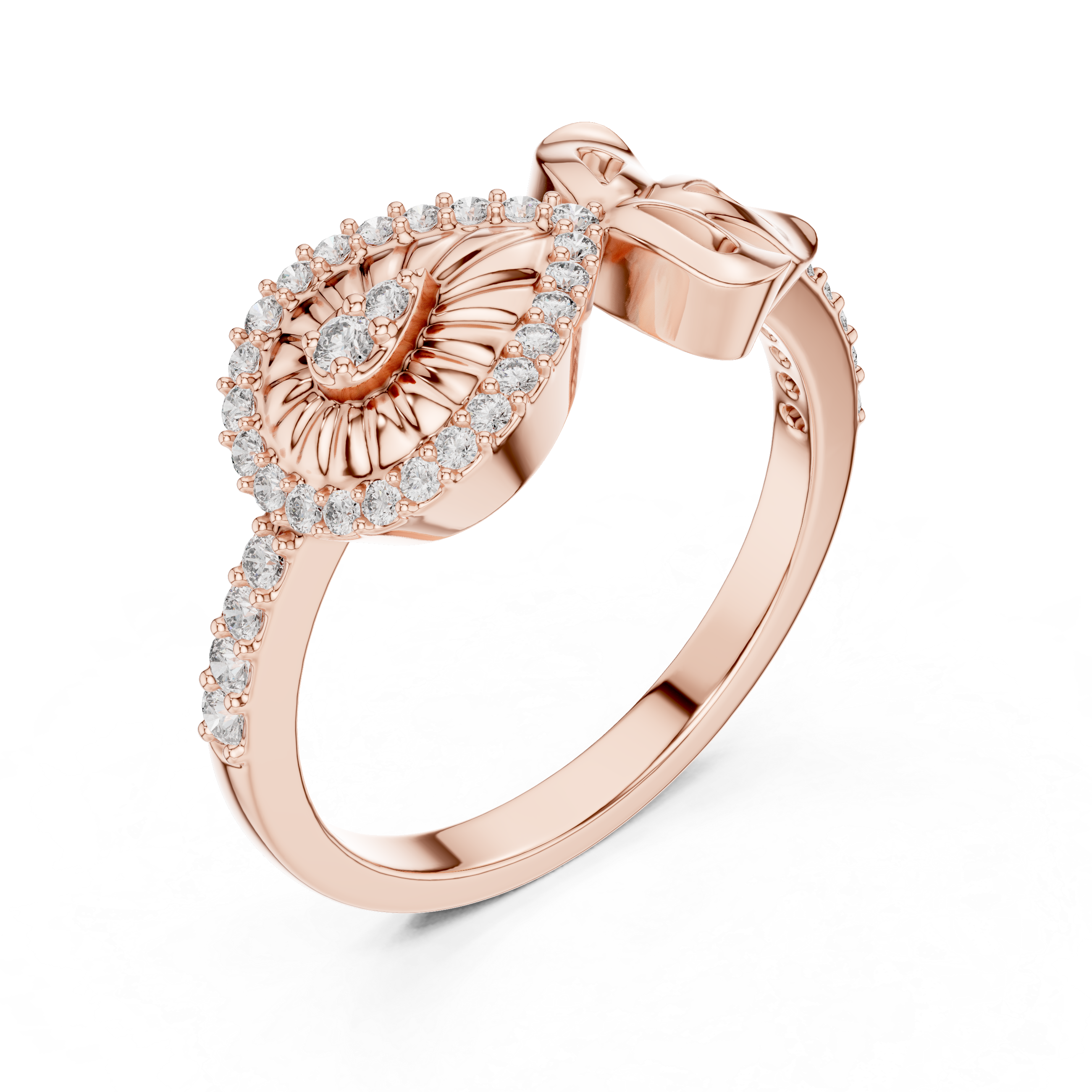 “Rose Gold Reverie: The Dance of Elegance and Light”