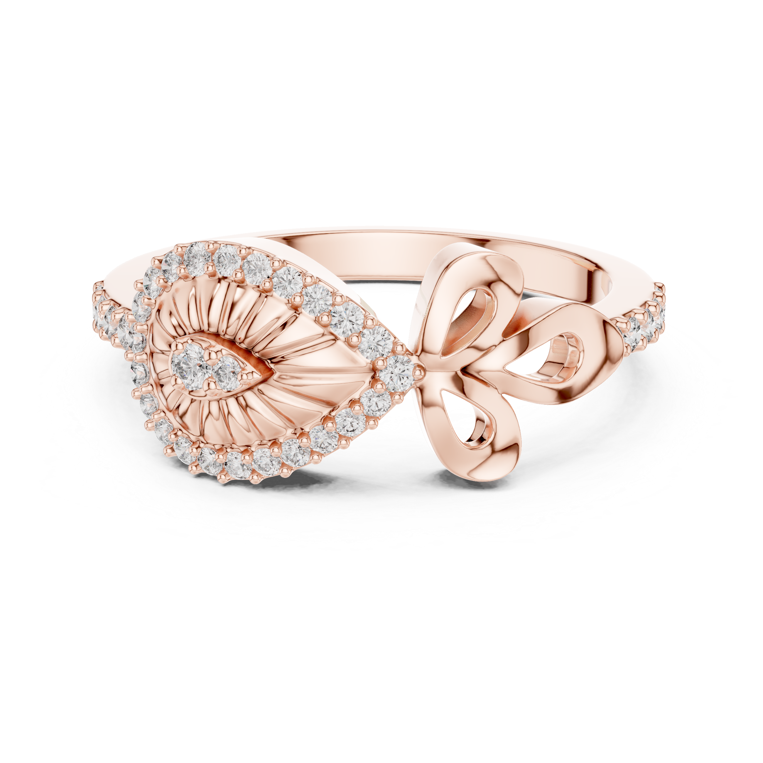 “Rose Gold Reverie: The Dance of Elegance and Light”