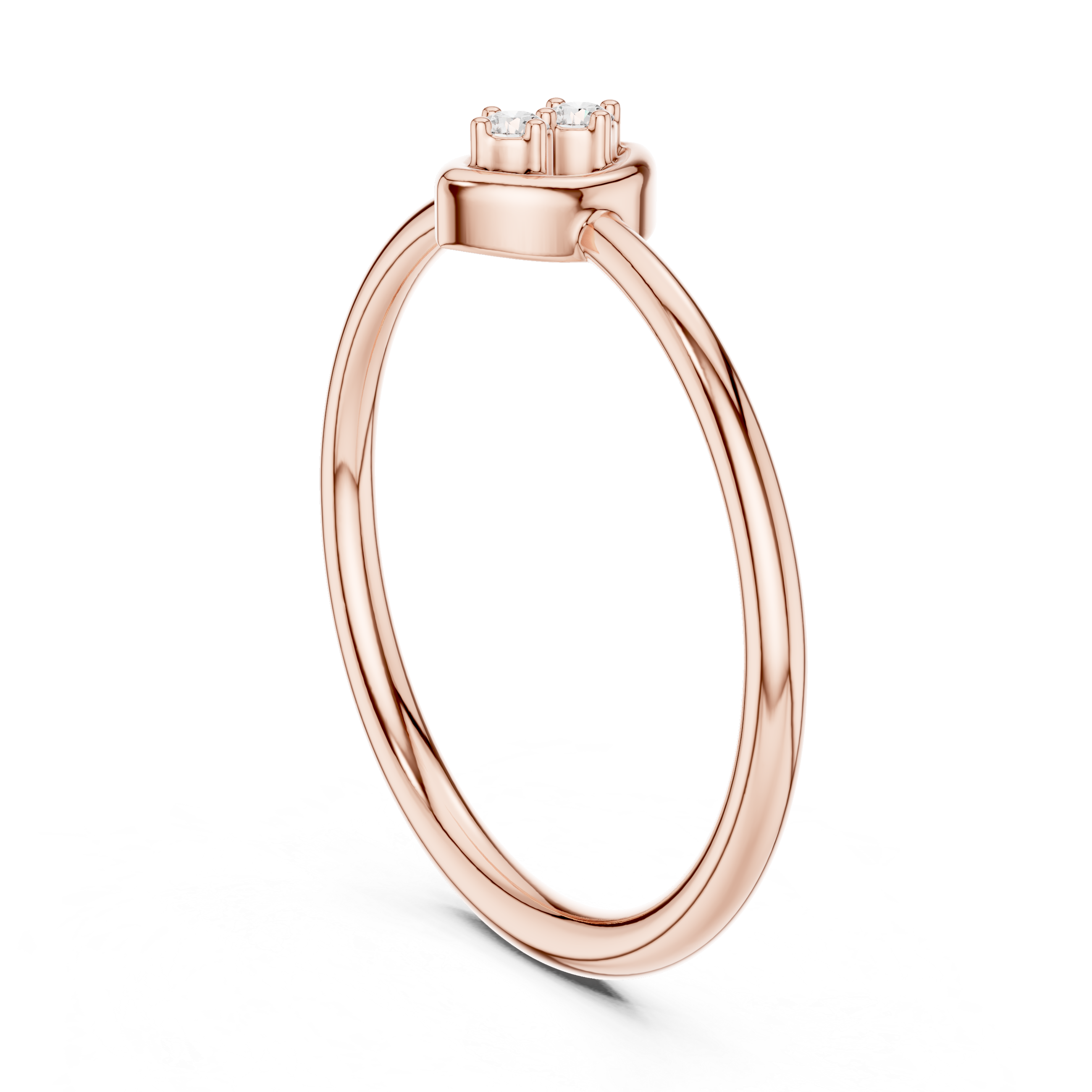 “Twin Glow: A Promise in Rose Gold”