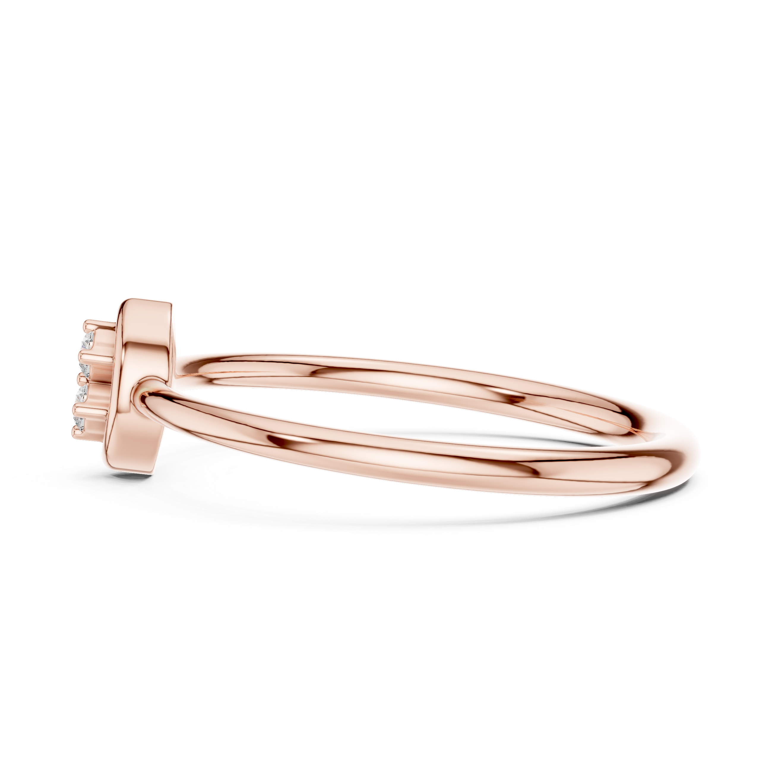 “Twin Glow: A Promise in Rose Gold”