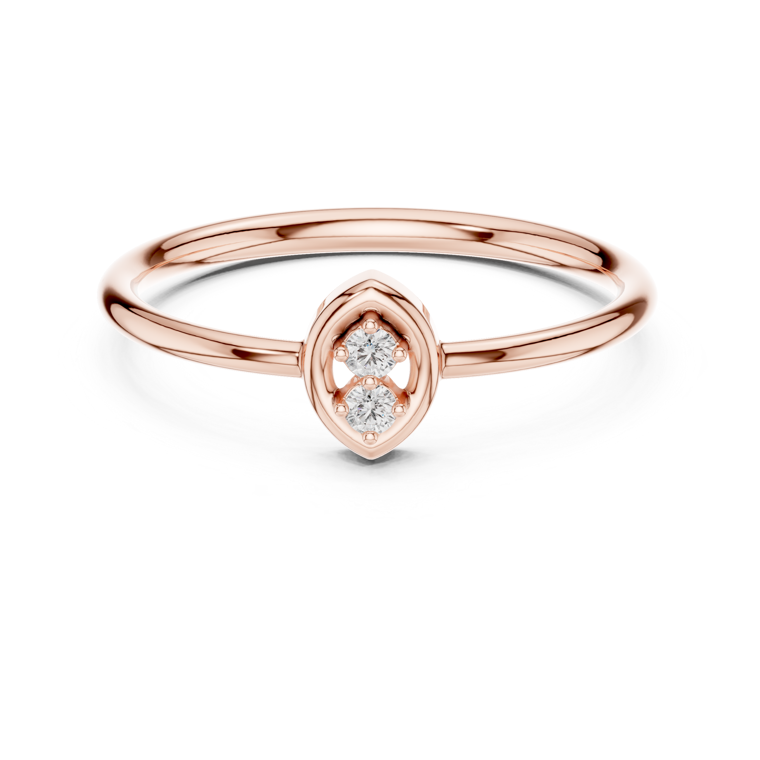 “Twin Glow: A Promise in Rose Gold”