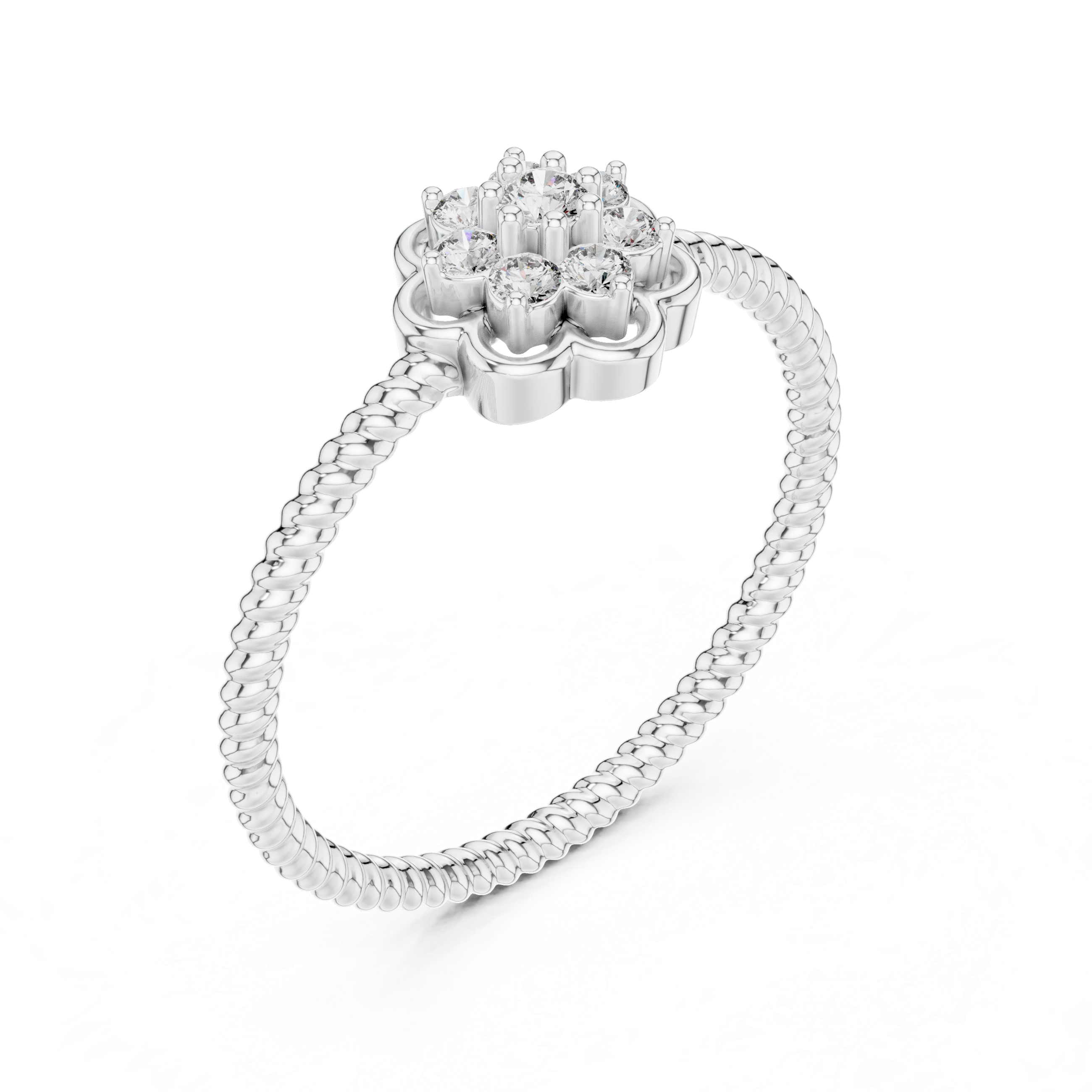 “Blossom Shine: A Rose Gold Bloom”