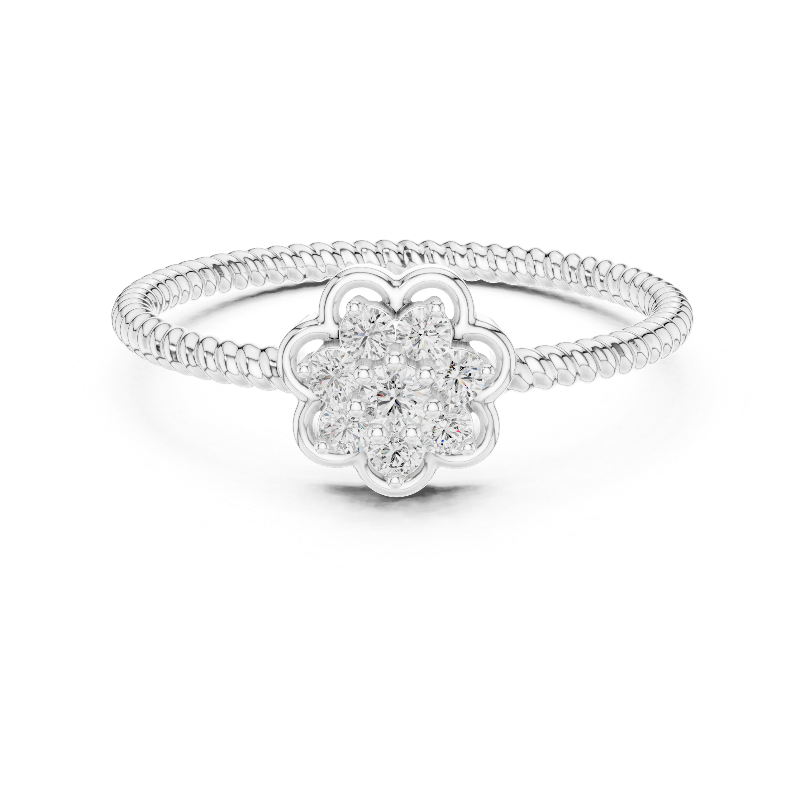 “Blossom Shine: A Rose Gold Bloom”