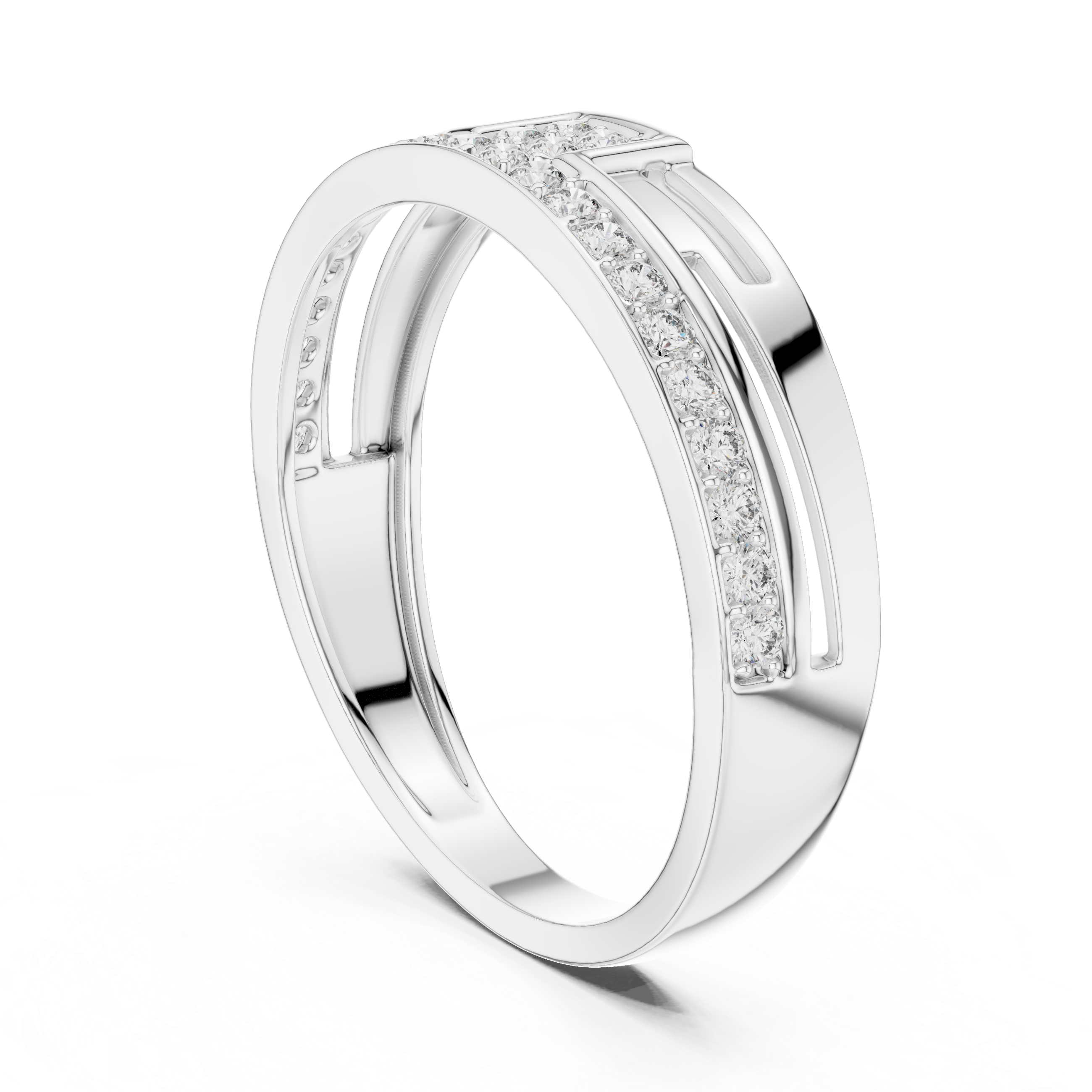 Linear Elegance Rose Ring