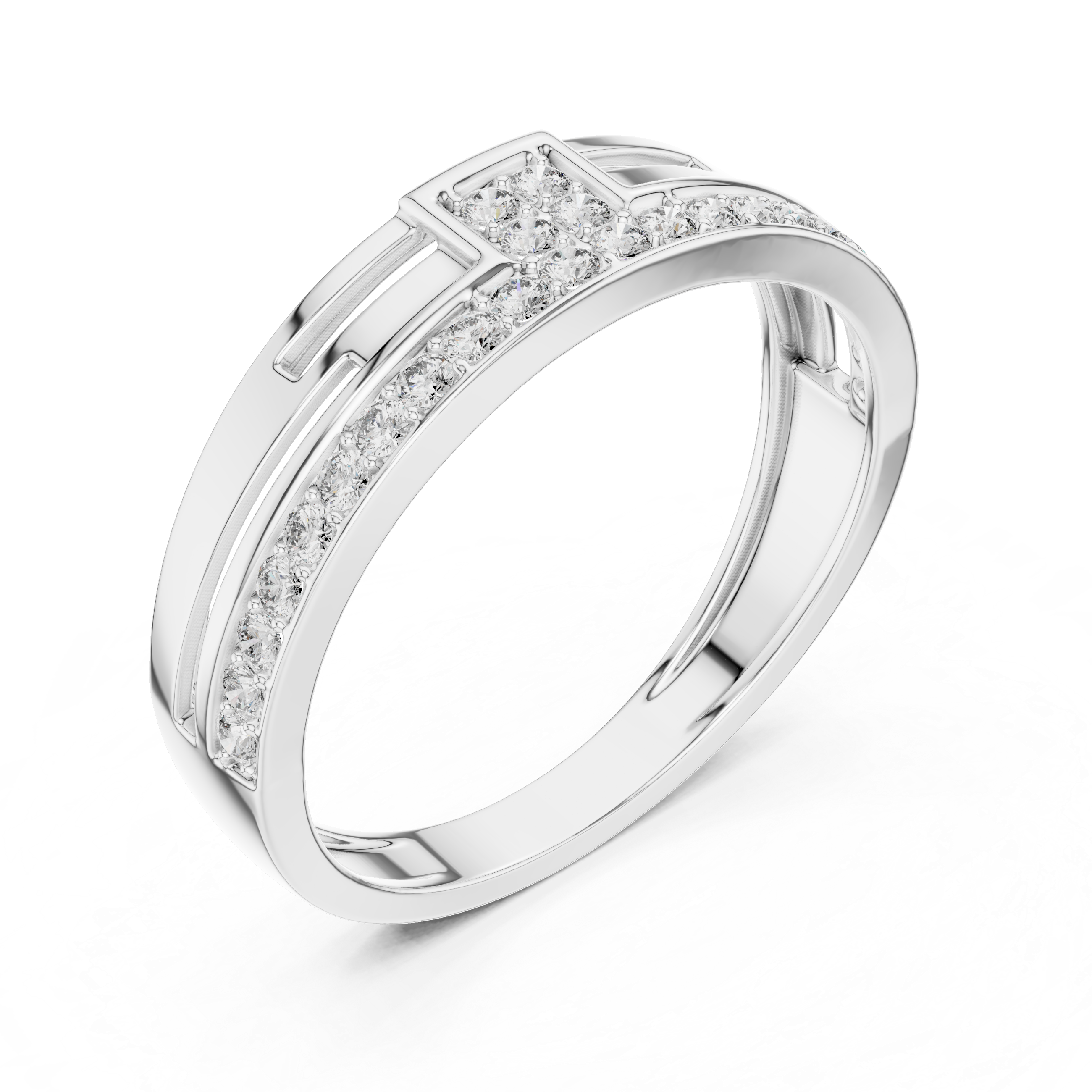 Linear Elegance Rose Ring