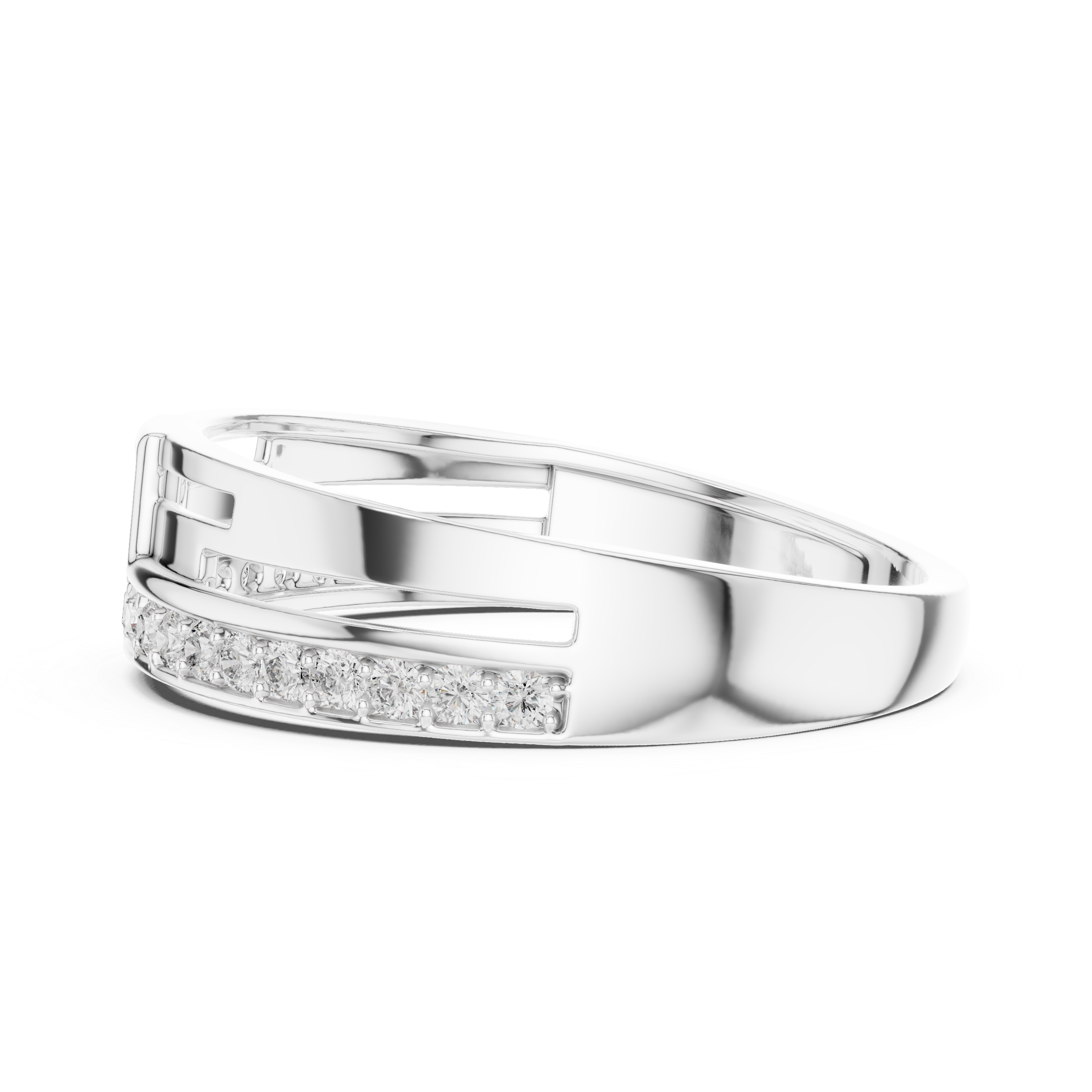 Linear Elegance Rose Ring