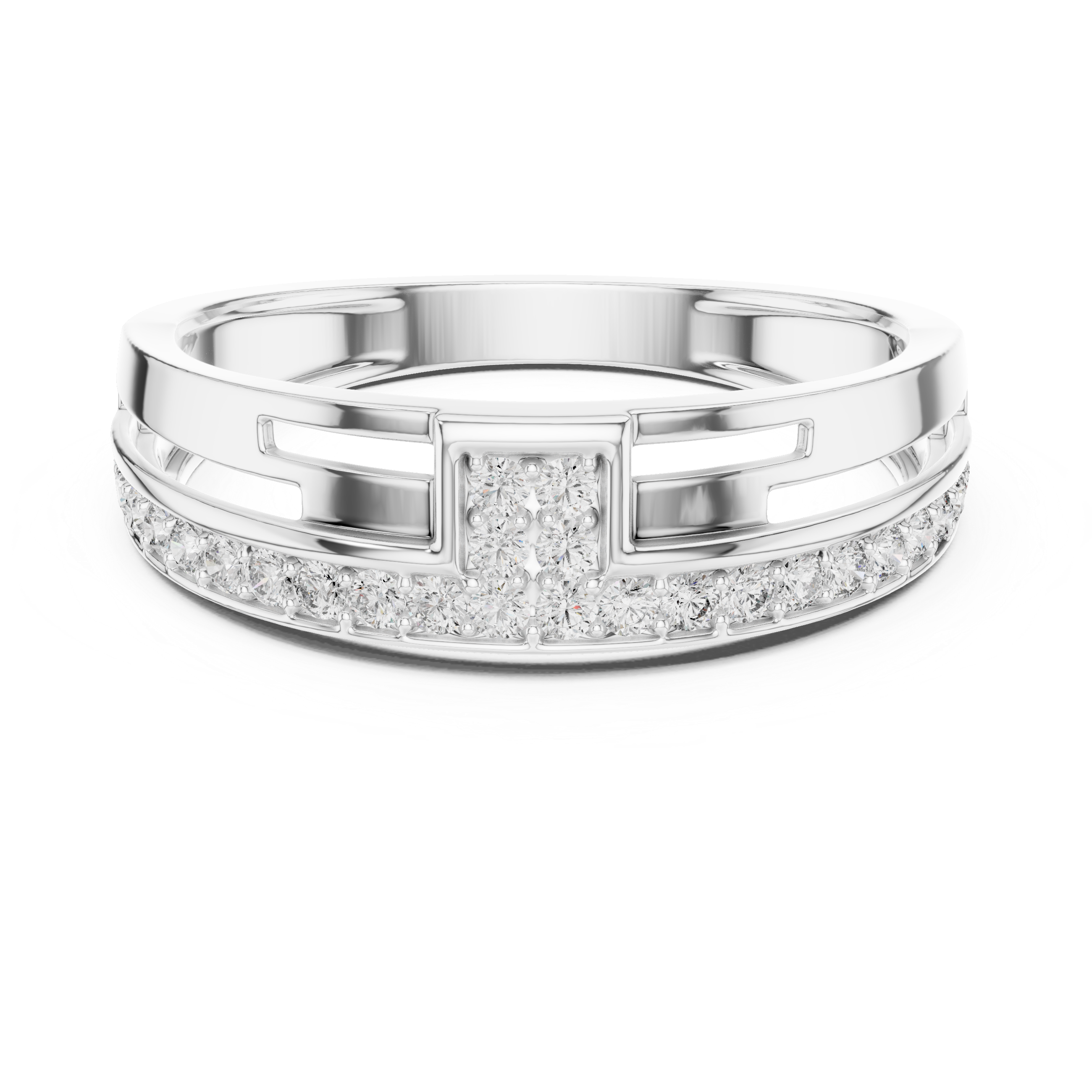 Linear Elegance Rose Ring