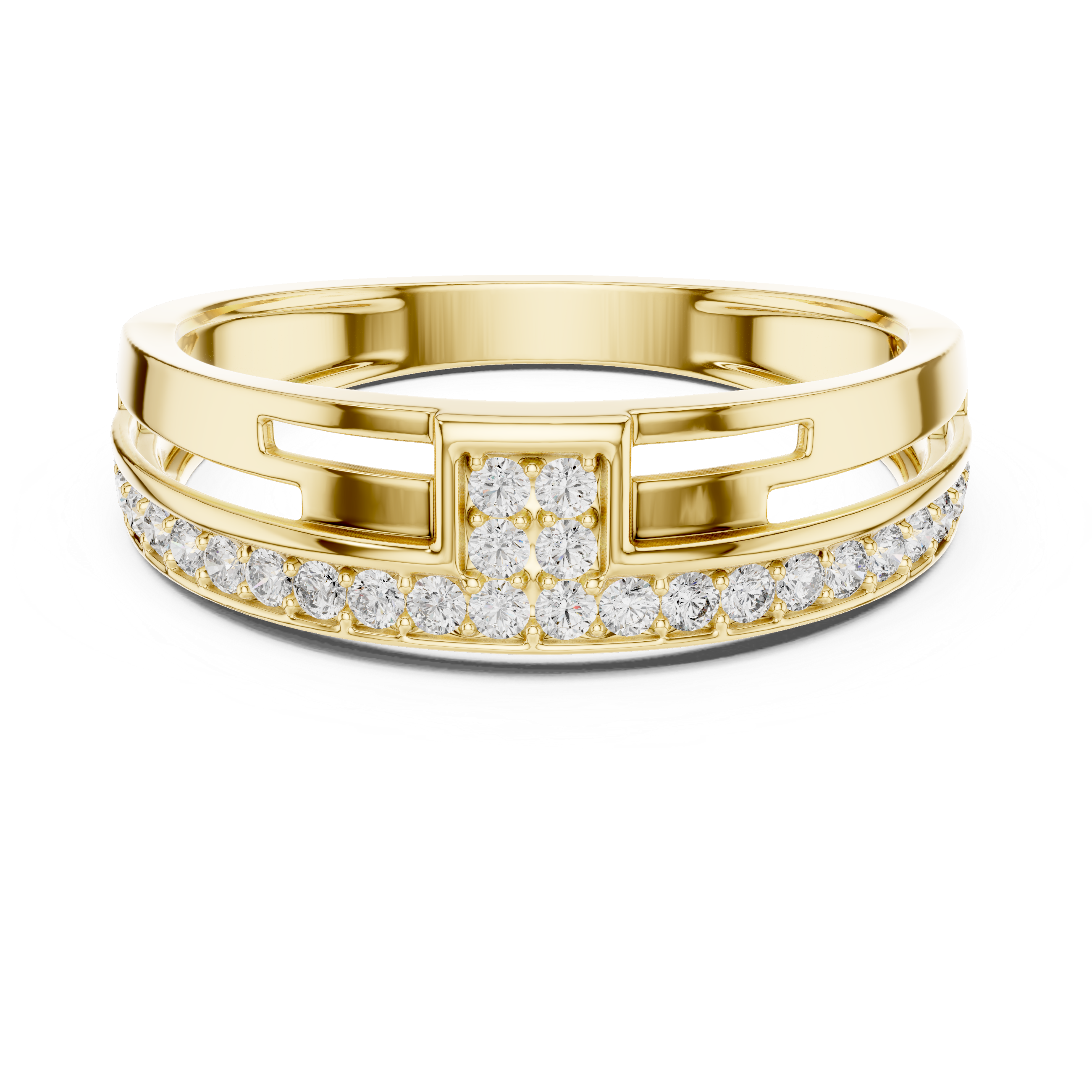 Linear Elegance Rose Ring