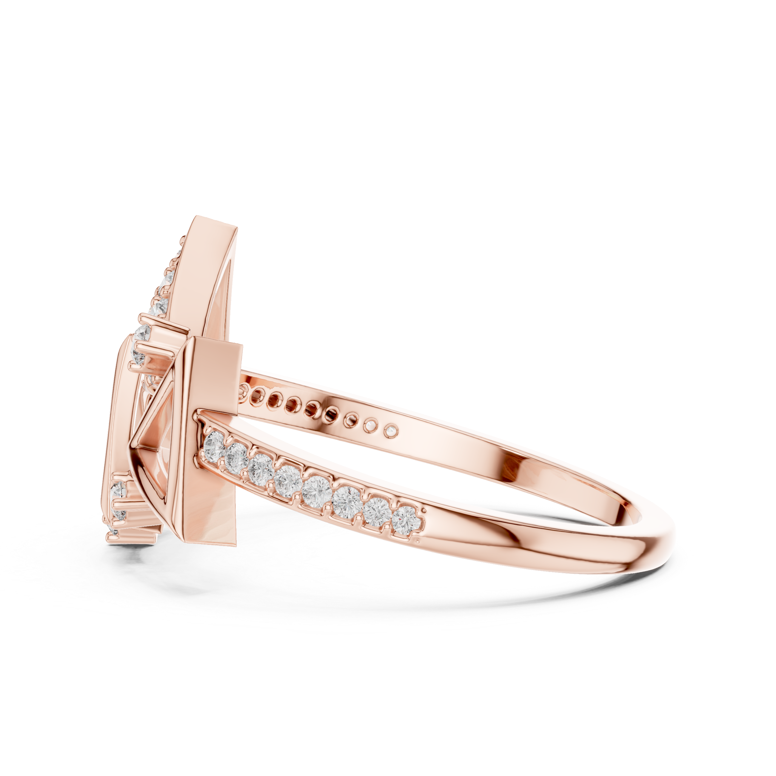 Geometric Grace Diamond Ring