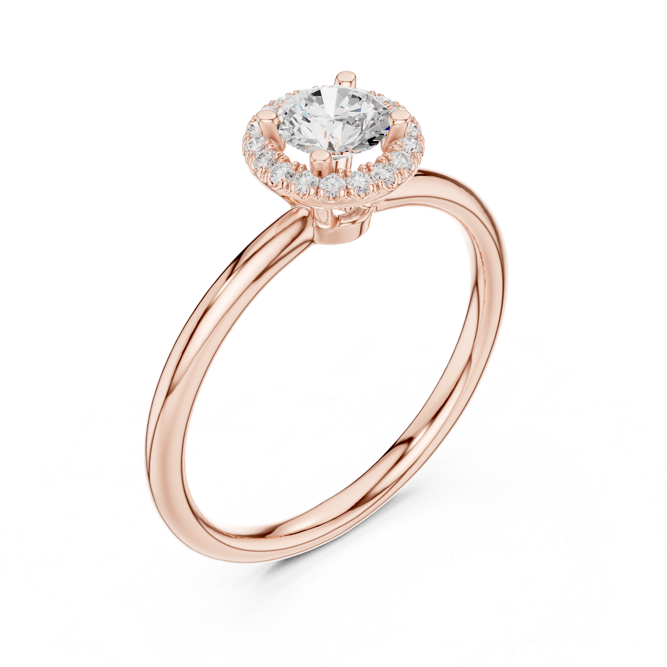 Blushing Glow Diamond Engagement Ring