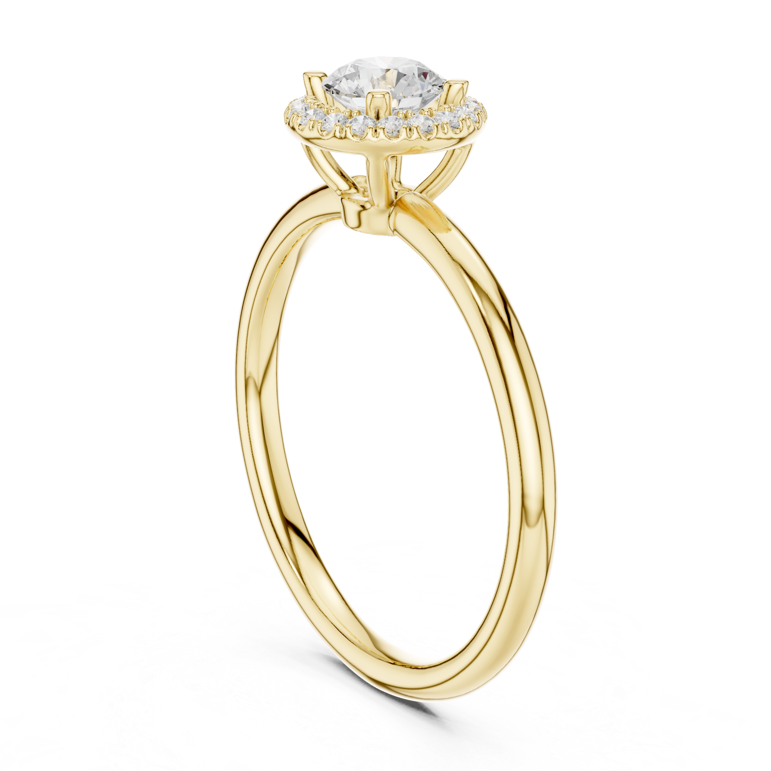 Blushing Glow Diamond Engagement Ring