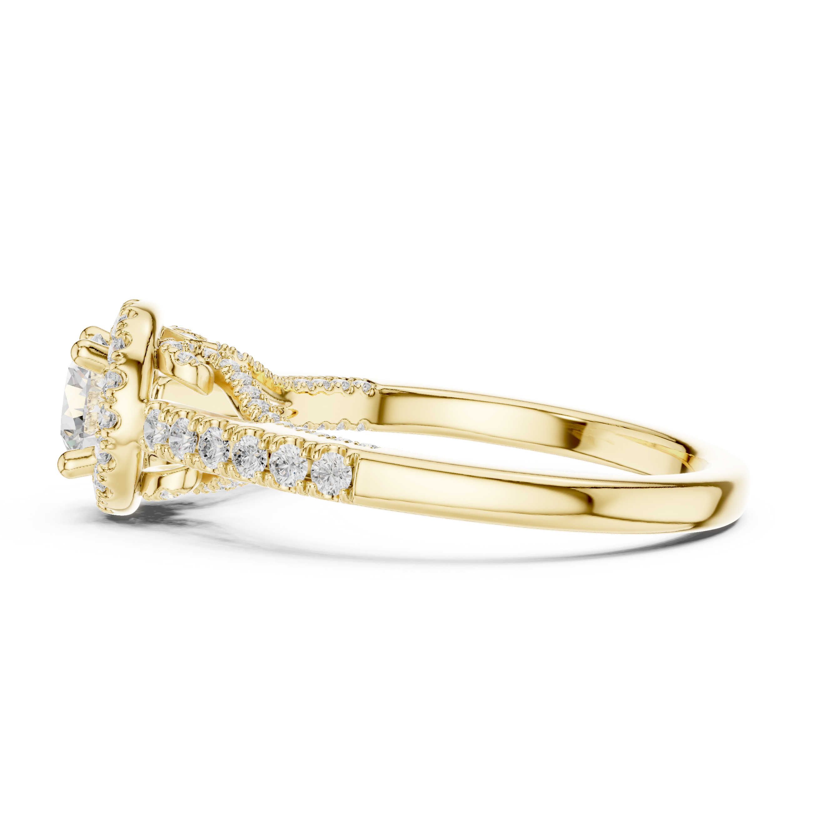 Eternal Spark Crossover Engagement Ring