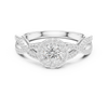 Forever Entwined Rose Gold Halo Ring