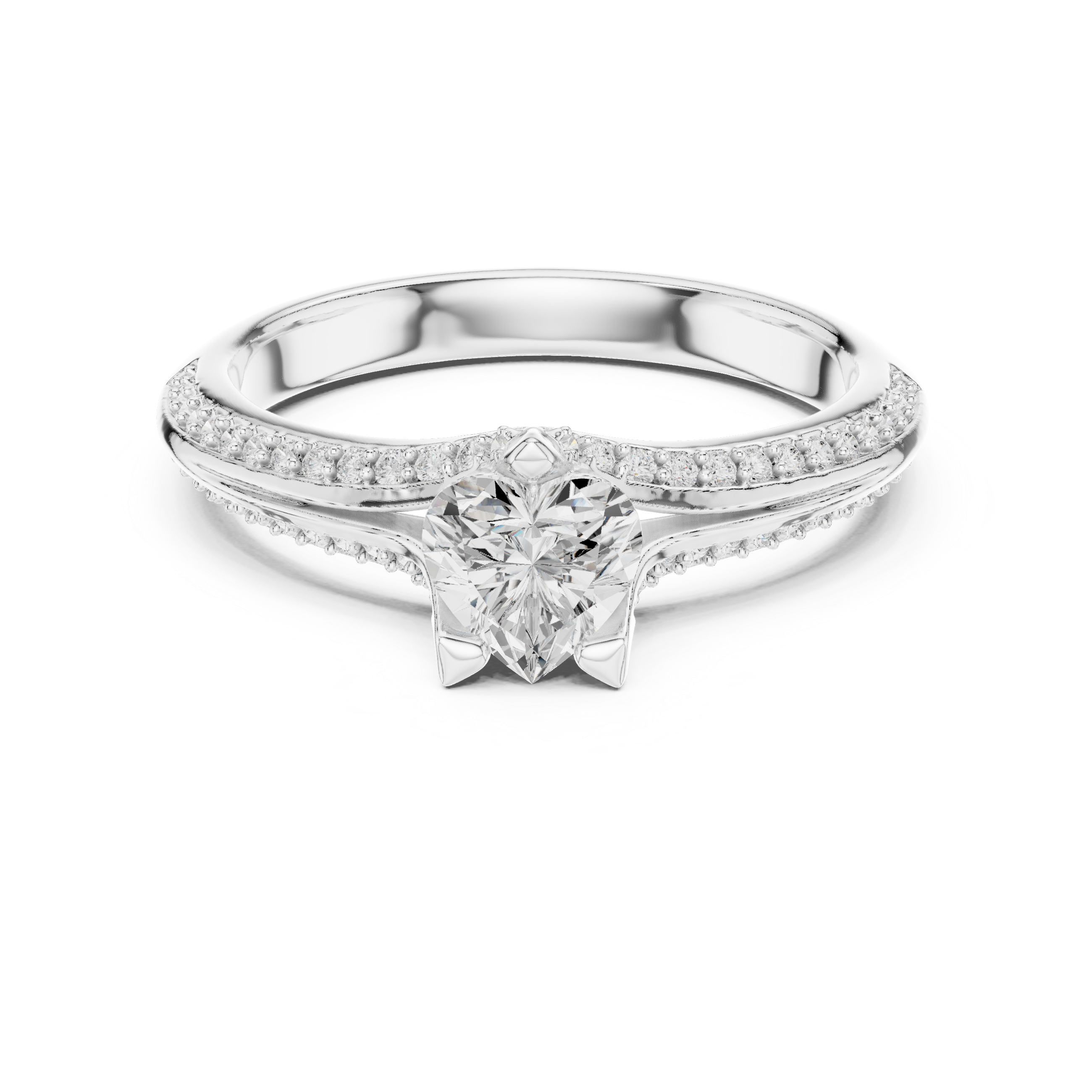Classic Pav? Diamond Engagement Ring