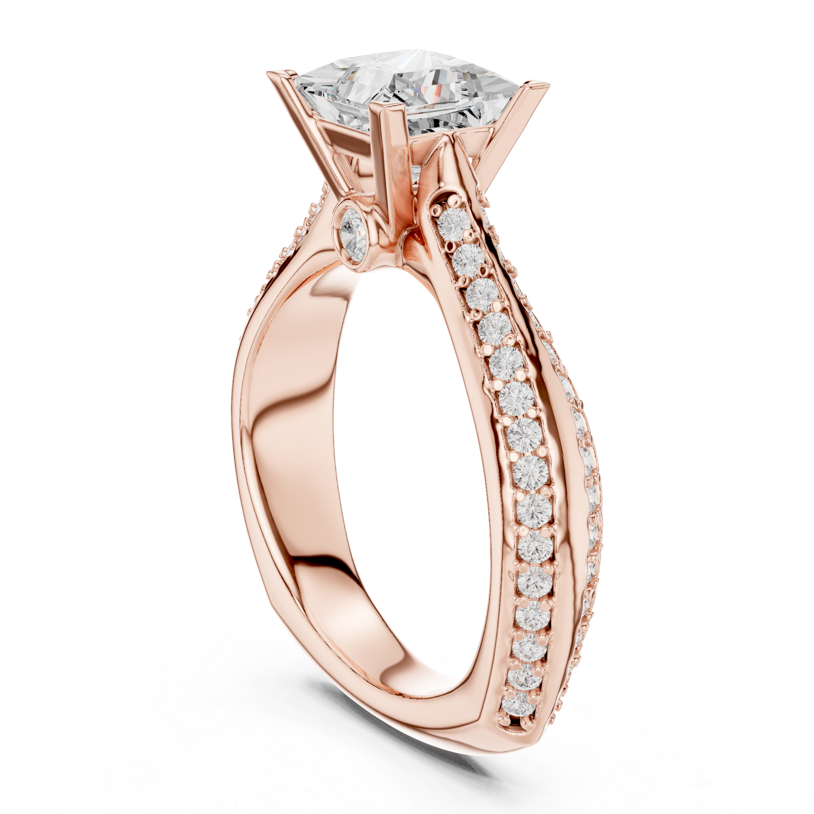 Timeless engagement ring with a classic solitaire