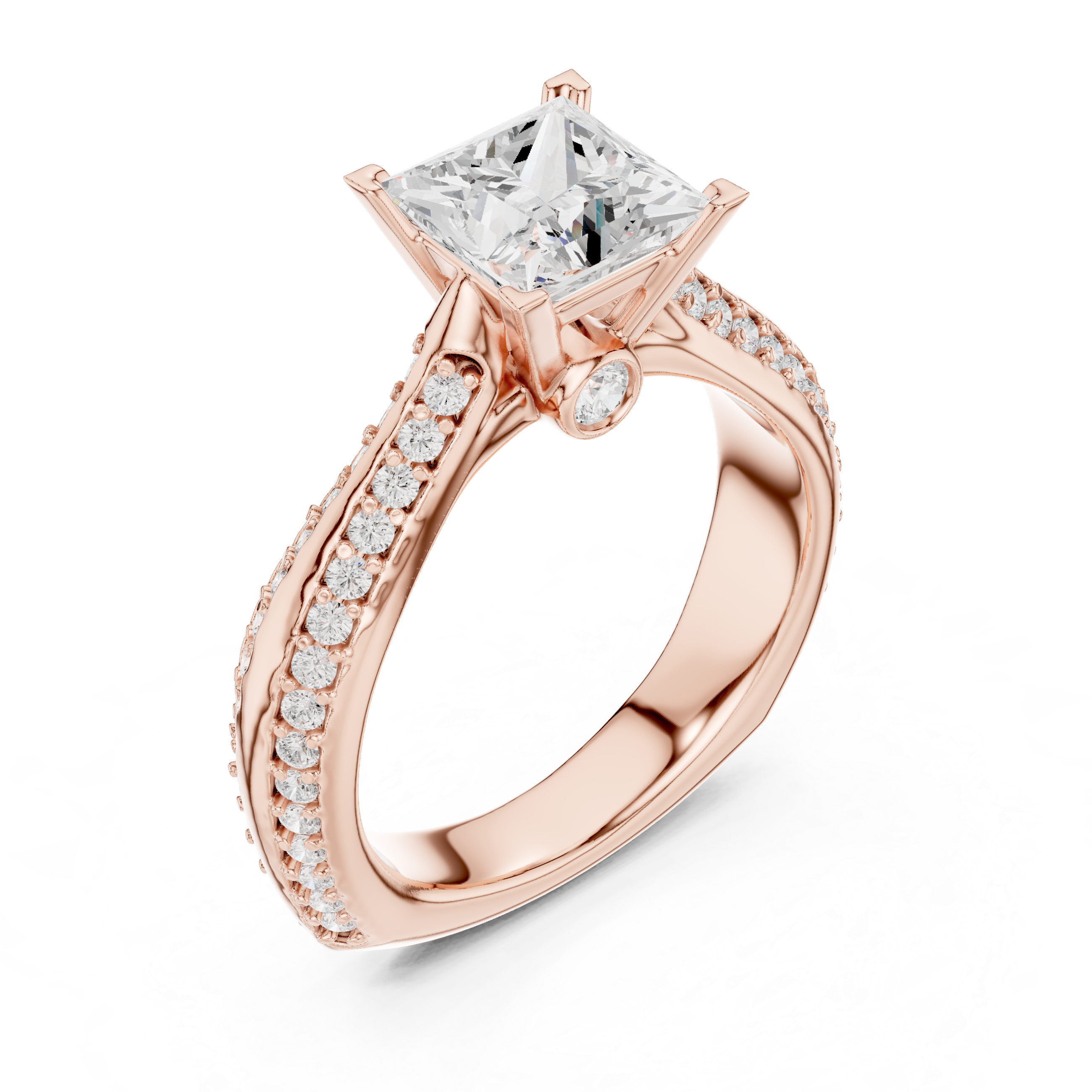 Timeless engagement ring with a classic solitaire