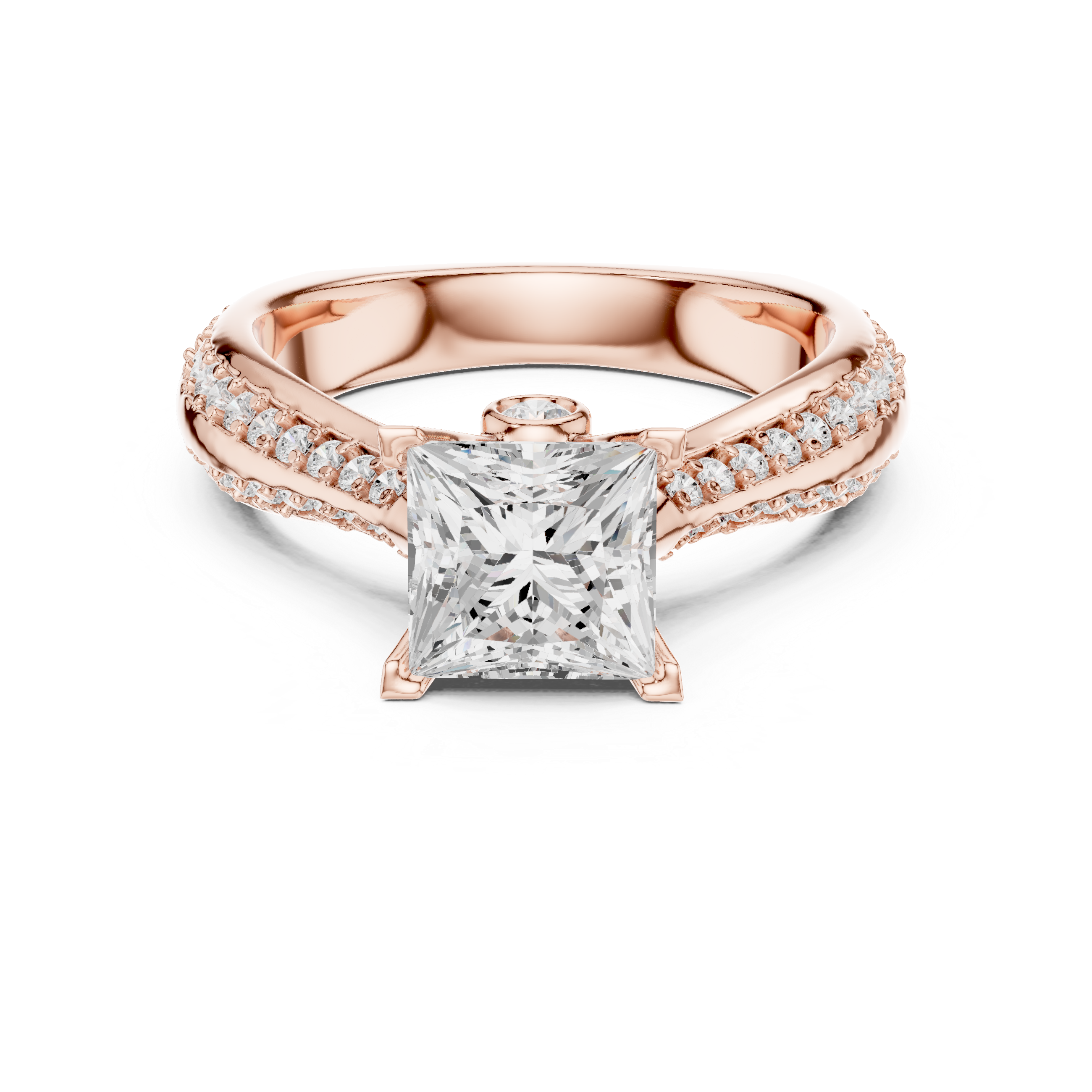 Timeless engagement ring with a classic solitaire