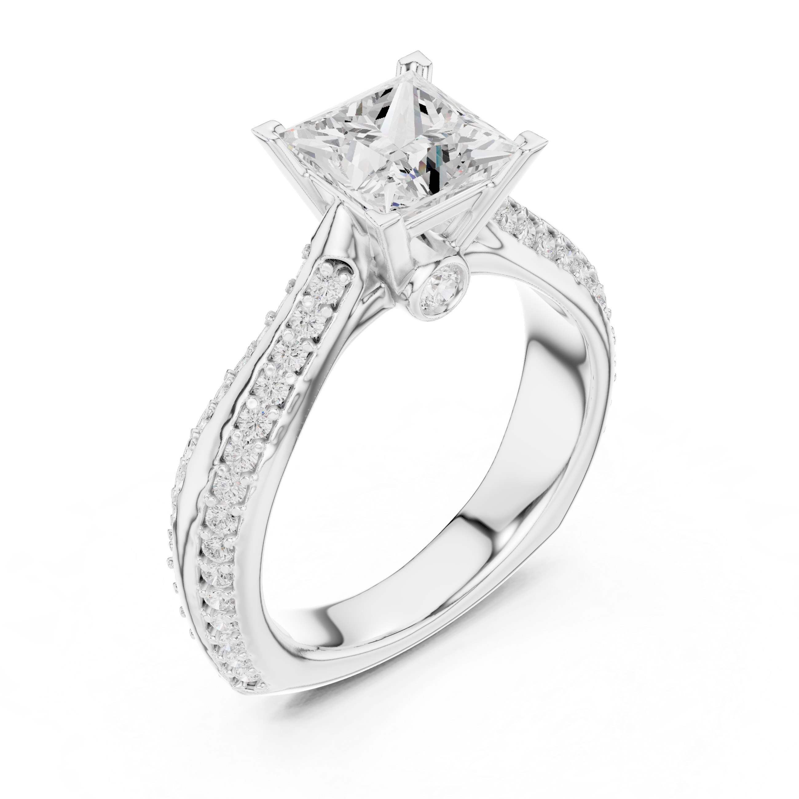 Timeless engagement ring with a classic solitaire