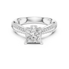 Timeless engagement ring with a classic solitaire