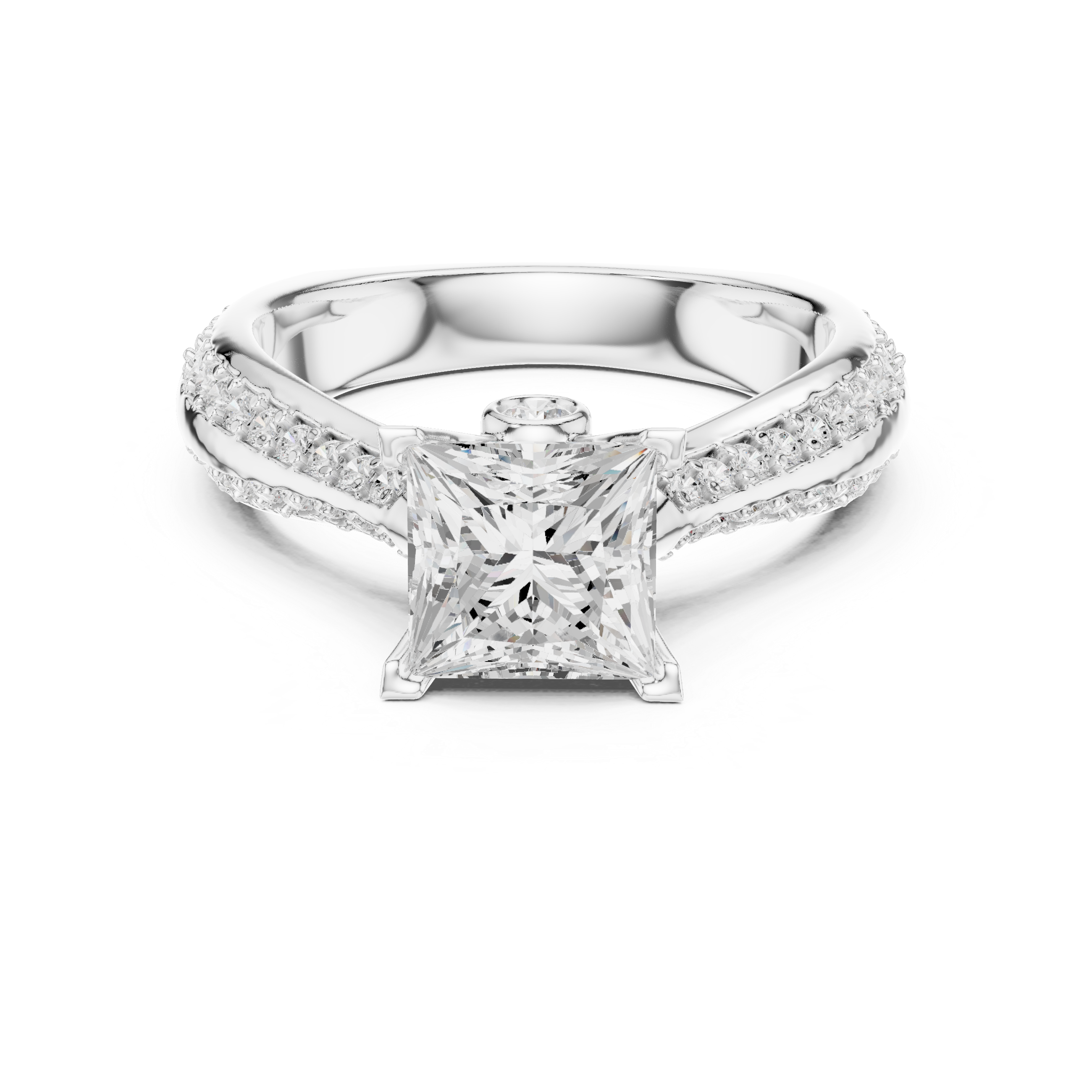 Timeless engagement ring with a classic solitaire