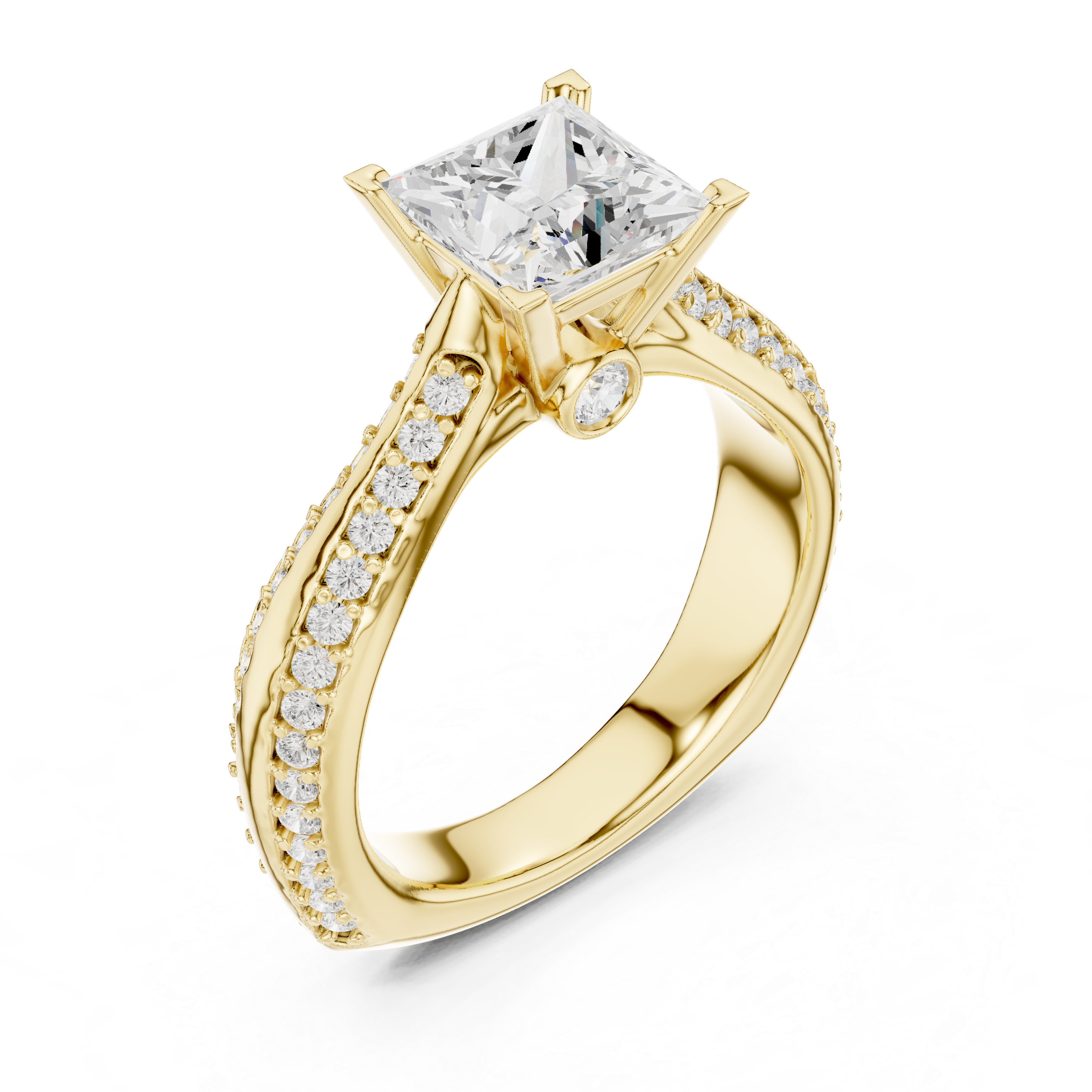 Timeless engagement ring with a classic solitaire