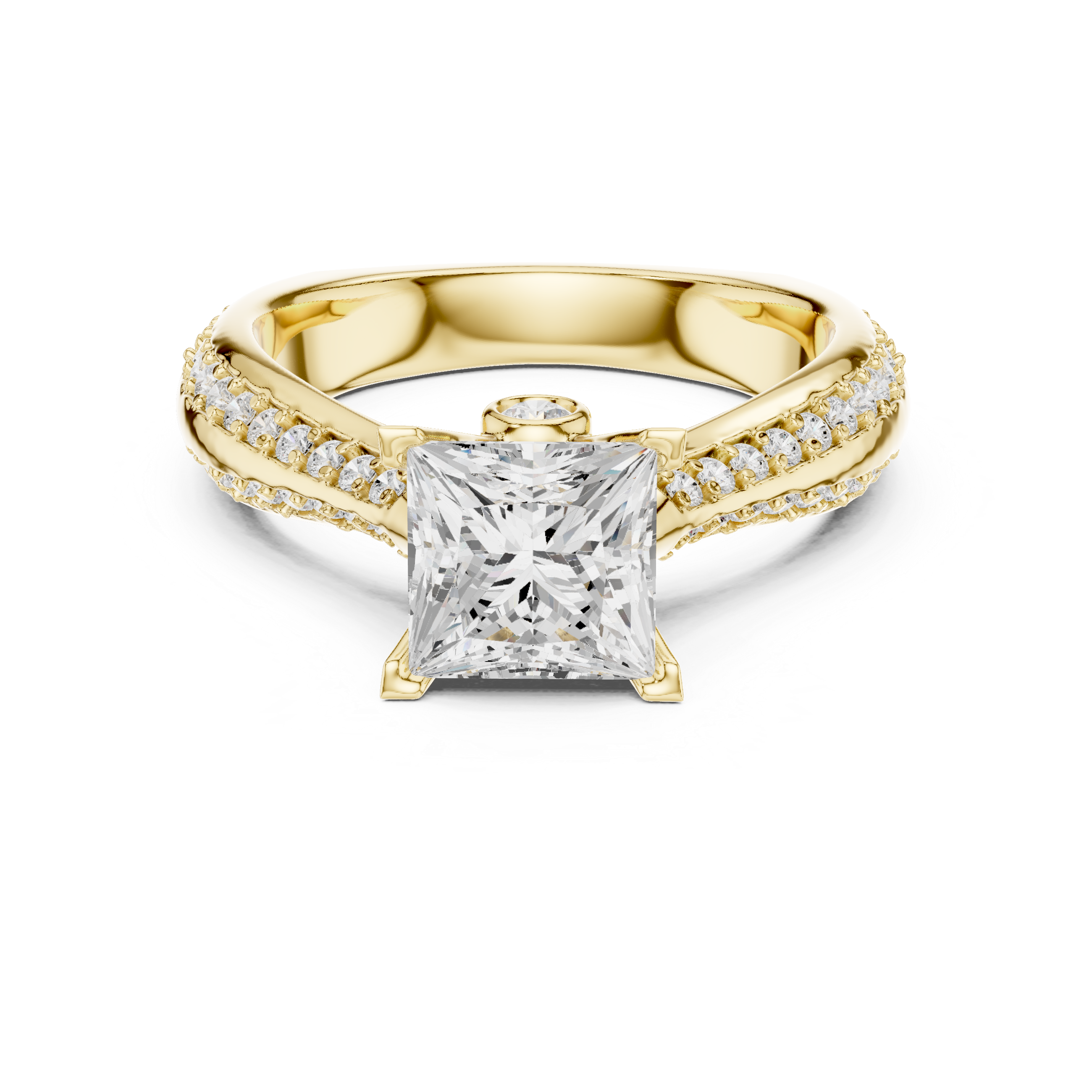 Timeless engagement ring with a classic solitaire