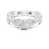 Intertwined Infinity Diamond Solitaire Ring