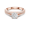 Diamond Engagement Ring with Double Pav? Band