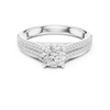 Diamond Engagement Ring with Double Pav? Band