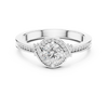 Twisted Pav?-Set Band and Round Center Stone
