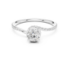 Twisted Halo Diamond Engagement Ring