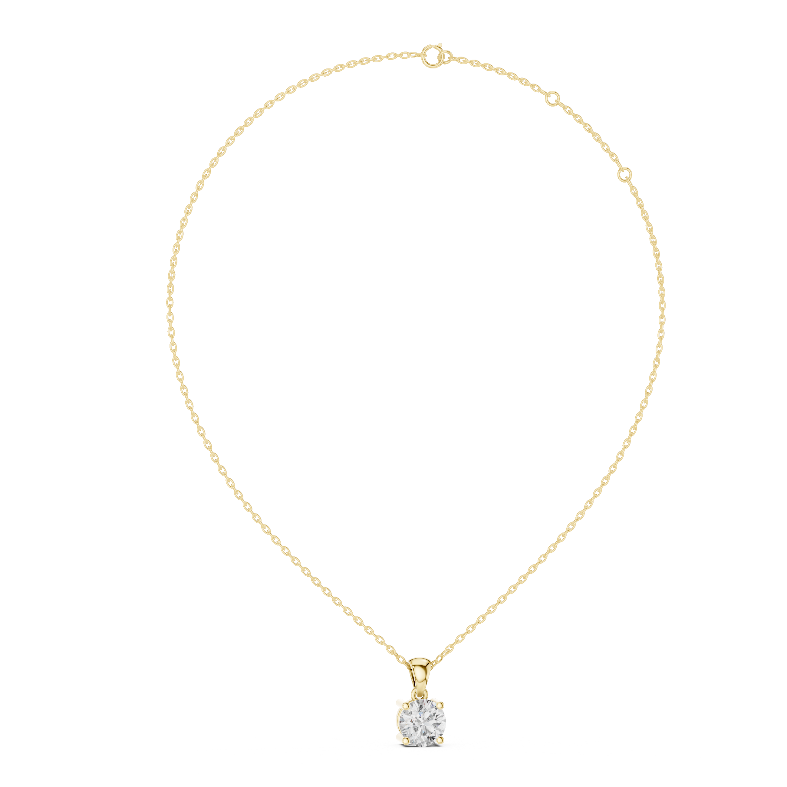 Classic Solitaire Diamond Pendant