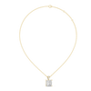 Elegant Princess Cut Diamond Pendant