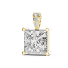 Elegant Princess Cut Diamond Pendant
