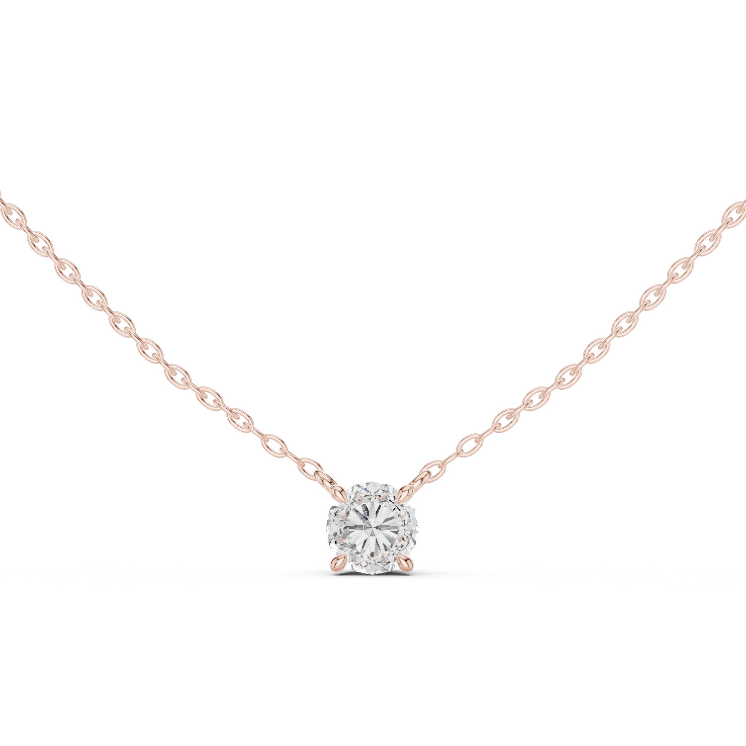 Delicate Round Diamond Pendant