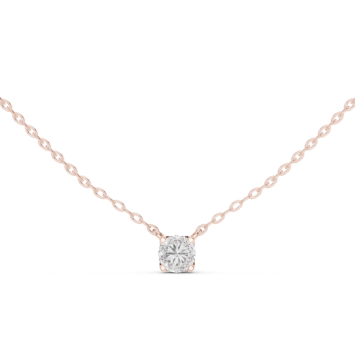 Sparkling Round Diamond Pendant