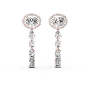 Oval Radiance Diamond Drops