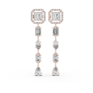 Radiant Grace Mixed-Cut Danglers