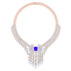 Regal Blue Gemstone and Diamond Statement Necklace