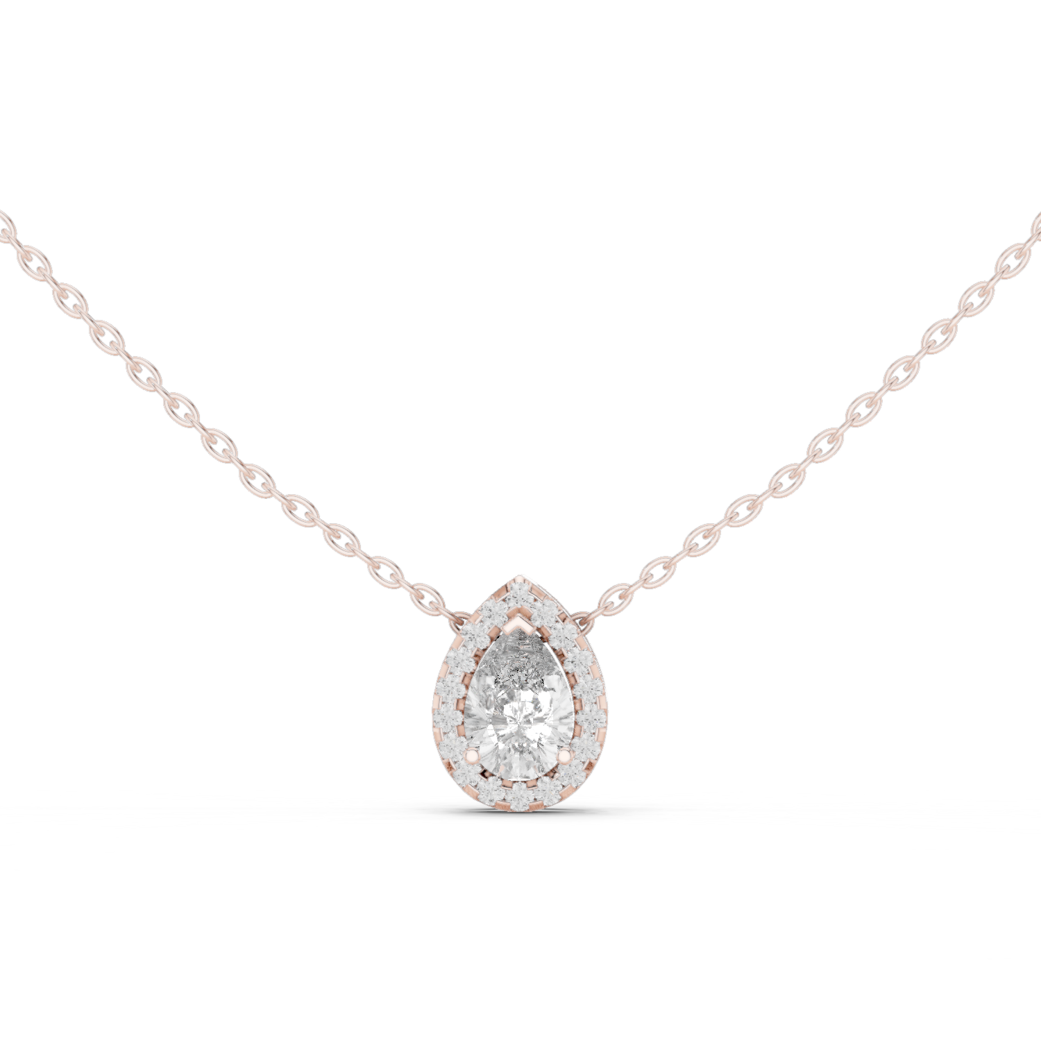 Sparkling Teardrop Diamond Pendant