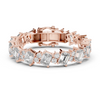 Exquisite Emerald-Cut Diamond Bracelet
