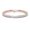 Pear-Shaped Center Diamond Tennis Bracelet