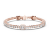 Radiant Rose Gold Diamond Bracelet