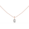 "Eternal Glow: Rose Gold Oval Radiance Pendant"