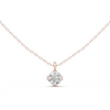 Pendant with Round Brilliant Diamond in Crown Setting