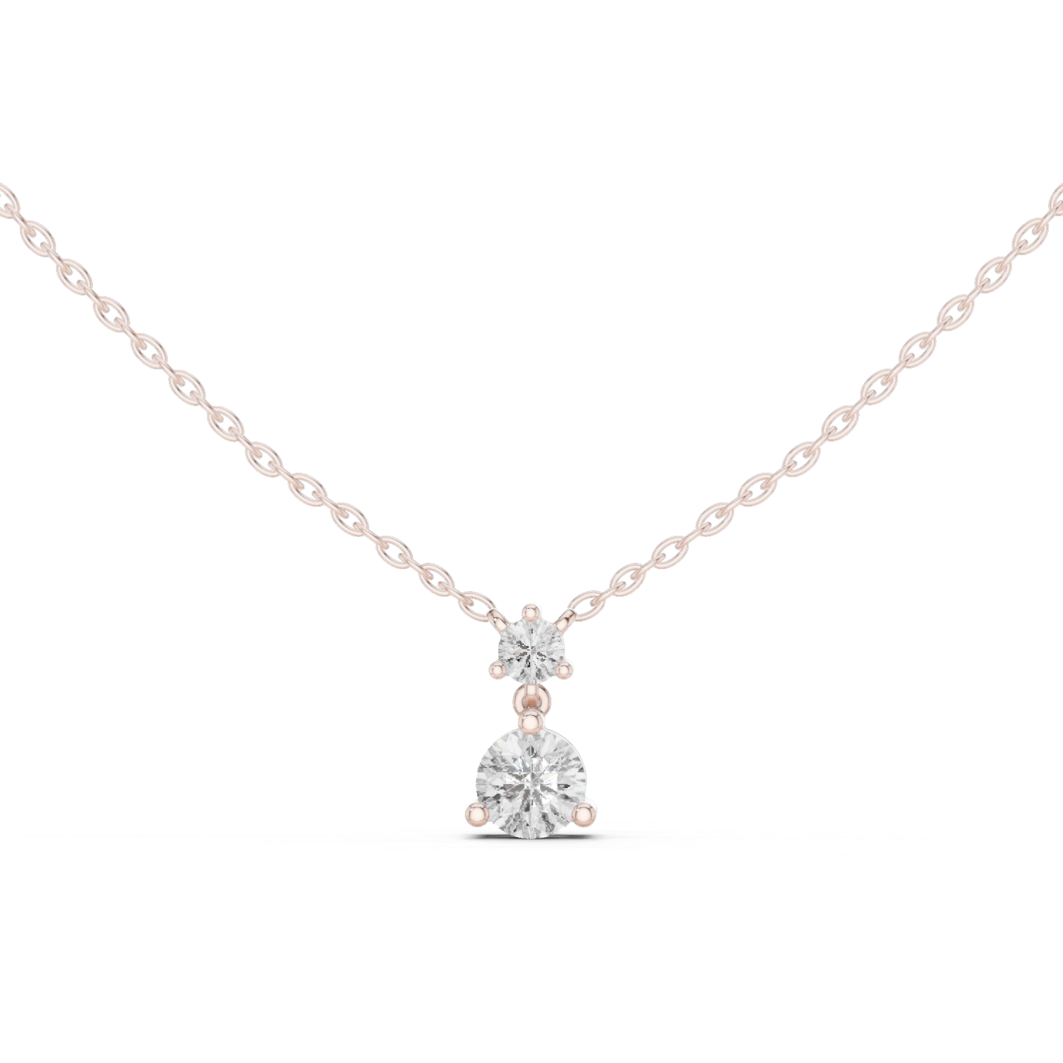 Two-Round Diamond Pendant